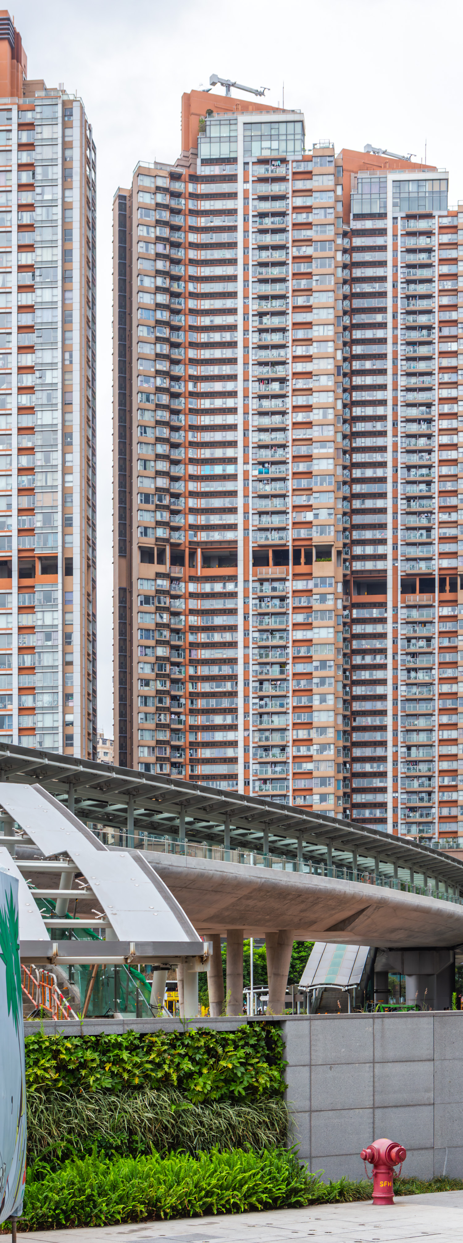 The Latitude Tower 6, Hong Kong - View from the south. © Mathias Beinling